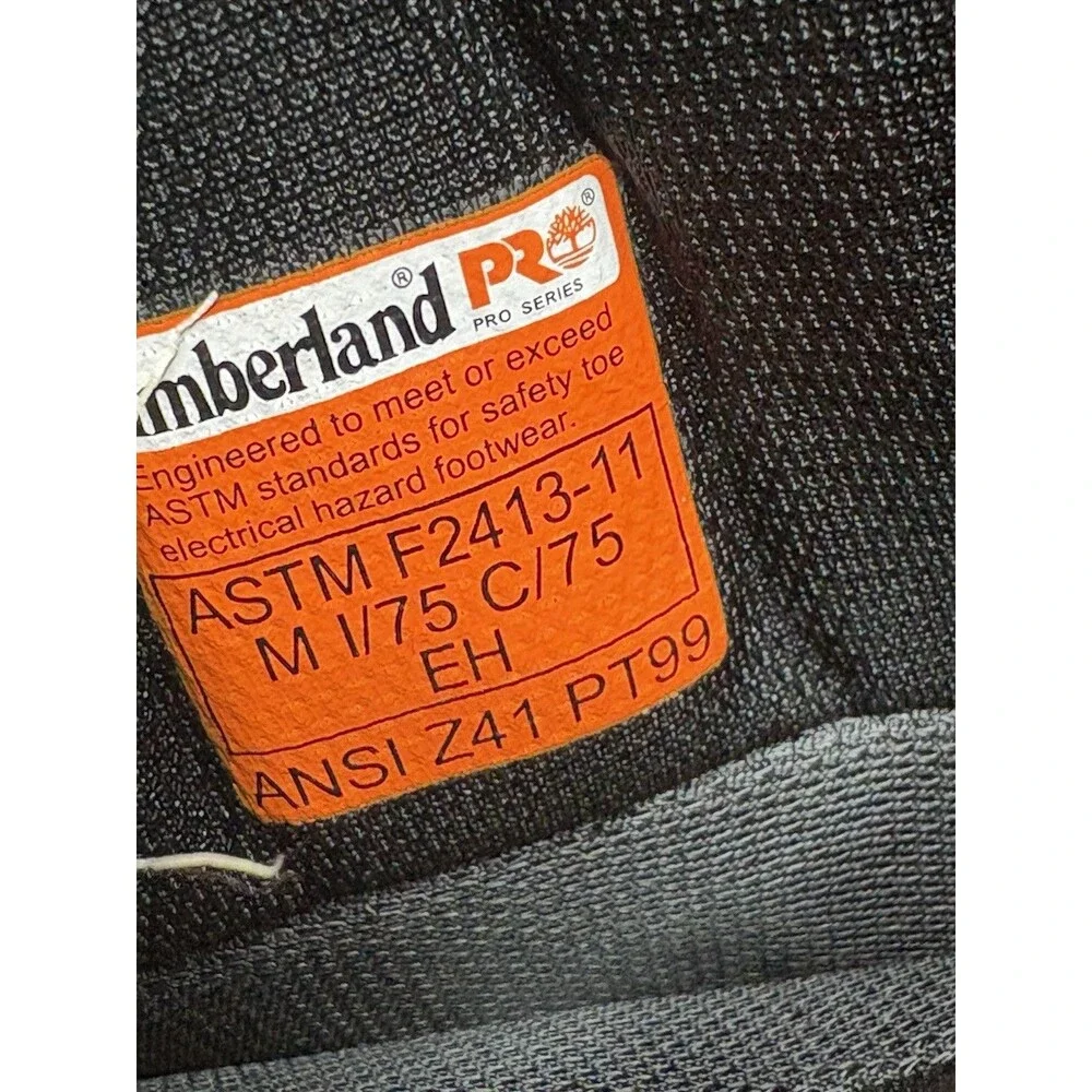 Timberland Pro Boots Mens Size 5.5 Wide Rigmaster Steel Toe Work Brown Leather